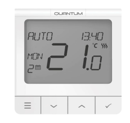 Termostate de ambient - Termostat seria Quantum, ecran extins și funcții avansate, montaj în doză, 230V, WQ610