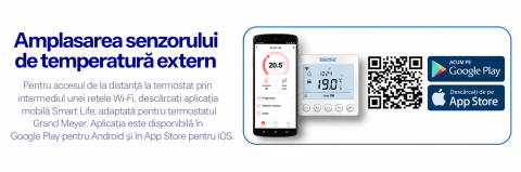 Termostat Wi-Fi programabil cu sticla securizata Grand Meyer TSM-20 20 A negru [2]