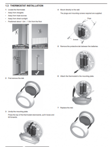 Termostat wireless ON/OFF, Hitachi Yutaki [2]