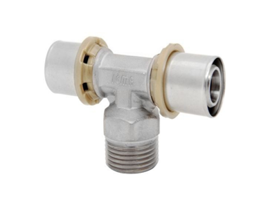 Fitinguri sertizare - Teu sertizare filet exterior 32x3 x 1 x 32x3 ICMA