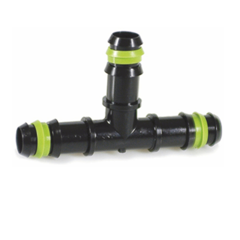 Fitinguri pentru irigatii - Teu cu inel inserare Valrom VALAgrio 90grd in tub LDPE PN4 D. 16 x 16