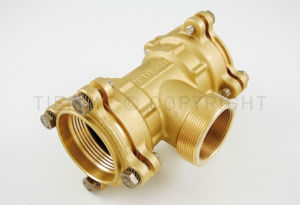 Tevi, fitinguri, robineti si accesorii - Teu M de compresie, 75 x 2"1/2M x 2"F, cu O-Ring, Tiemme Cobraring