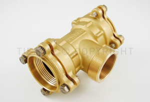 Tevi, fitinguri, robineti si accesorii - Teu F de compresie, 75 x 2"F x 2"1/2M, cu O-Ring, Tiemme Cobraring