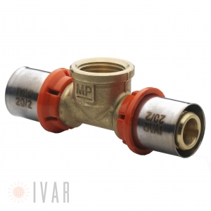 Fitinguri sertizare - Teu presare, sertizare IVAR 16/2 x 1/2 filet interior