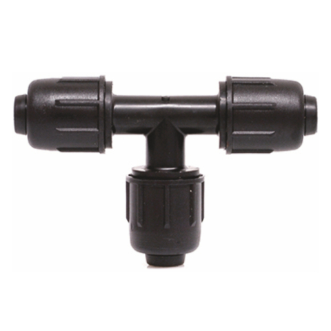 Fitinguri pentru irigatii - Teu rapid Valrom VALAgrio 90gr pentru tub LDPE PN4 D. 20 x 20