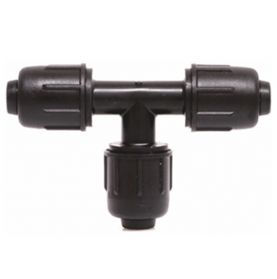 Echipamente pentru irigatii - TEU RAPID 90° PENTRU TUB LDPE PN4 D. 16 x 16 - VALROM GAMA AgriKIT