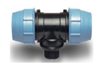 Teu redus PEhD compresiune, 32 x 25 x 32 Fitinguri PehD compresiune - Teu redus PEhD compresiune, 32 x 25 x 32