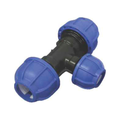 Tevi si fitinguri PEHD - Teu redus Valrom VALWater compresiune D. 90/ 75/ 90