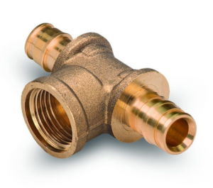 Tevi, fitinguri, robineti si accesorii - Teu trecere largita, cu filet interior, 20x1/2", alama, Rayper