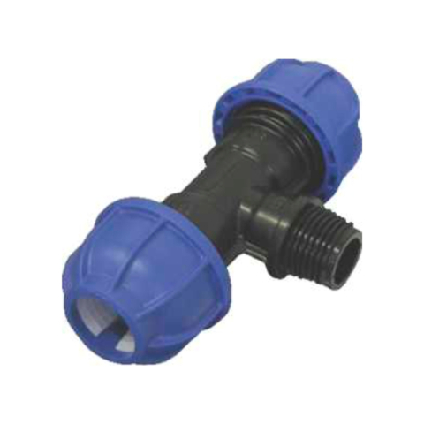 Tevi si fitinguri PEHD - Teu Valrom VALWater compresiune deriv. D. 90 x 3'' FE