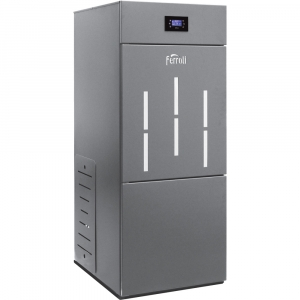 Cazane, seminee si arzatoare - Cazan pe peleti Ferroli, din otel, echipat cu vas de expansiune, supapa de siguranta, pompa de circulatie, model Biopellet PRO 18 - 18 kw