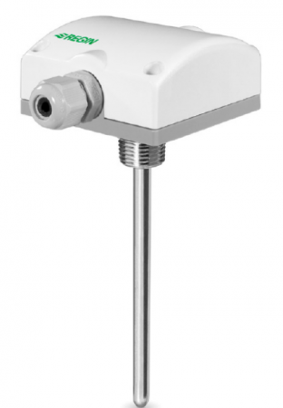 Traductoare - Traductor de temperatura 0…10V Regin, de imersie cu teaca din alama 1/2” 1824Vca sau 1835Vcc -30…+50grdC