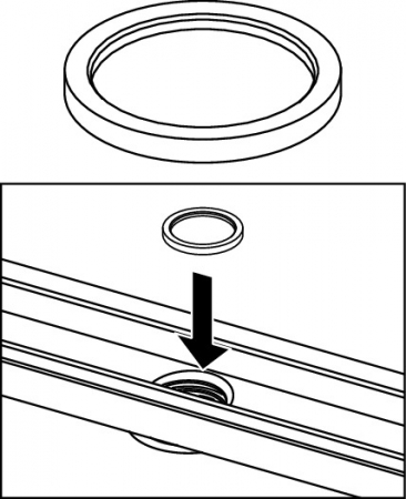 Garnitura TECEdrainline pentru tub imersie [1]