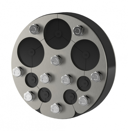 Etansare universala pentru cabluri, carota Ø 200 mm, 15 cabluri, Ø exterior cablu 10-32 mm, Hauff Technik P-Cable Basic SG [2]