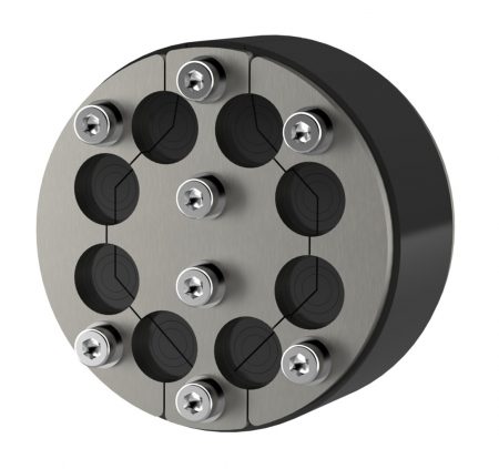 Etansare universala pentru cabluri, carota Ø 200 mm, 15 cabluri, Ø exterior cablu 10-32 mm, Hauff Technik P-Cable Basic SG [4]