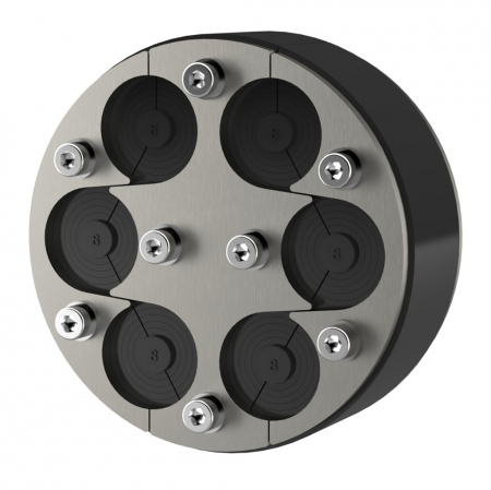 Etansare universala pentru cabluri, carota Ø 125 mm, 6 cabluri, Ø exterior cablu 6-31 mm, Hauff Technik P-Cable Basic SG [8]
