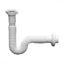 Obiecte sanitare - TUB FLEXIBIL / GOFRAT ALB PP D.32 x 11/4 - VALROM GAMA EasyKIT