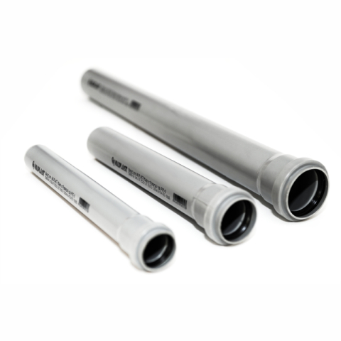 Instalatii de apa si canalizare - Tub ignifug Valrom VALEasy PVC gri mufa garnitura D. 32 L4000