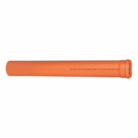TEAVA CANALIZARE EXT PVC - TUB PVC COMPACT D.200X5.9mm SN8 L6M - VALROM GAMA KompactKIT