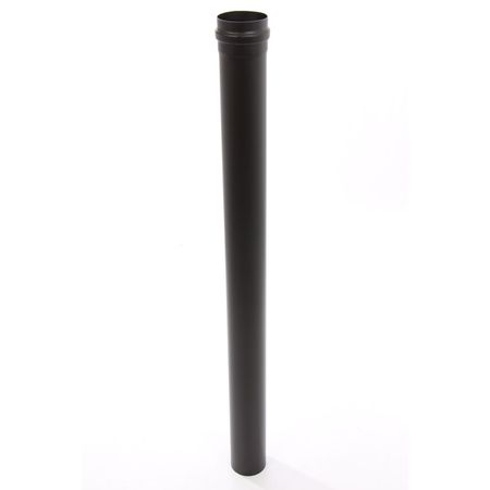 Accesorii cazane - Tub de evacuare (cos de fum) Fornello, otel 1,2 mm, pentru centrale si seminee pe peleti, diametru 100 mm, lungime 1 metru, garnitura siliconica inclusa