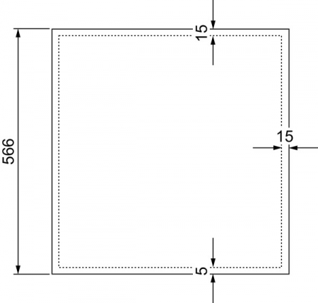 Usa vizitare TECEfloor din sticla alba 690x778x566 mm, pentru distribuitor 77351003 [1]