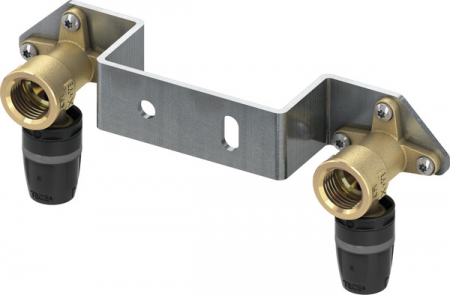 Tevi, fitinguri, robineti si accesorii - Unitate pentru montaj TECElogo-Push izolata fonic, 2 coturi incluse, Ø 16 x 1/2"