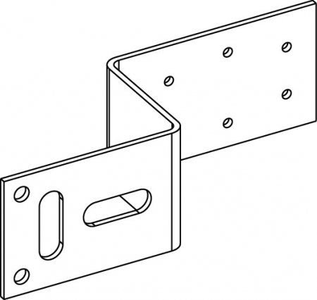 Consola simpla TECEflex din otel galvanizat pentru cot perete - 708516 [2]
