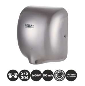 Obiecte sanitare - Uscator de maini din inox cu senzor infrarosu, Gehler AK2801
