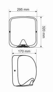 Uscator de maini din inox cu senzor infrarosu, Gehler AK2801 [2]