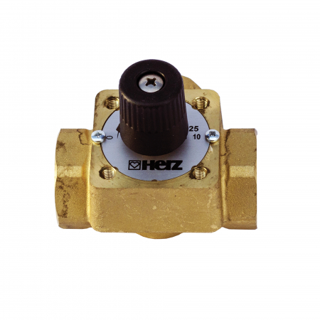 Automatizari si elemente de automatizare - Vana cu 3 cai, 1", KVS 10 m³/h, cu rozeta, Herz