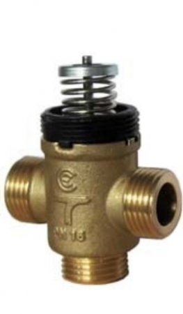 Accesorii pentru echipamente industriale - Vana cu 2 cai cu by-pass VSX 21 P si servomotor ON/OFF MVX 22, seria MICRA, producator CONTROLLI