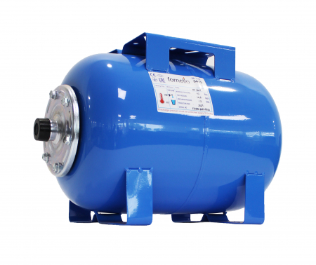 Vase de expansiune pentru hidrofor - Vas de expansiune pentru hidrofor, 50 litri, orizontal, 10 bar, membrana EPDM, albastru, Fornello