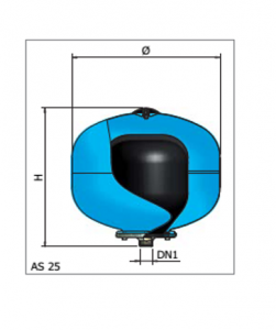 Vas de expansiune pentru hidrofor, 24 litri, Elbi AS 25 CE [1]