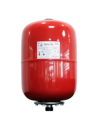 Vase de expansiune - Vas de expansiune termic, 24 litri, 10 bar, vertical, rosu, cu membrana EPDM, Fornello