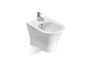 Obiecte sanitare - Bideu suspendat din portelan, 360 x 525 x 400 mm., Roca Nexo