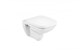 Obiecte sanitare - Vas WC suspendat din portelan, fara margine, evacuare orizontala, 355 x 540 x 400 mm., Roca Debba Rimless