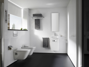 Vas WC suspendat din portelan, functie de curatare margini si prinderi ascunse, 350 x 540 x 400 mm., Roca The Gap [1]