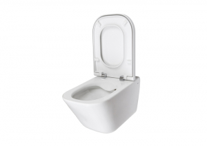 Obiecte sanitare - Vas WC suspendat din portelan, functie de curatare margini si prinderi ascunse, 350 x 540 x 400 mm., Roca The Gap