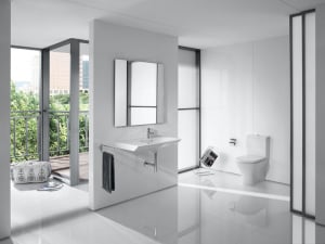 Vas stativ WC din portelan, evacuare dubla, 355 x 565 x 430 mm., Roca Nexo [4]