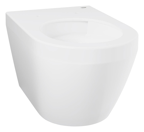 Vas WC Grohe Euro Ceramic WC rimless, suspendat, pentru rezervor incastrat, triple vortex, evacuare orizontala, capac WC, soft close, Pure guard, alb [3]