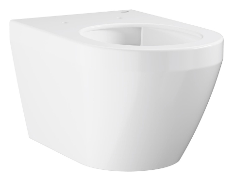 Obiecte sanitare - Vas WC Grohe Euro Ceramic WC rimless, suspendat, pentru rezervor incastrat, triple vortex, evacuare orizontala, capac WC, soft close, Pure guard, alb