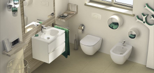 Vas WC suspendat cu fixare complet ascunsa 365 x 535 x 335 mm Ideal Standard gama Tesi [2]