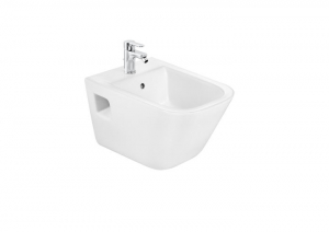 Obiecte sanitare - Bideu suspendat din portelan, 350 x 540 x 315 mm., Roca The Gap