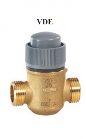 Ventile cu 2 cai - Ventil 2 cai Resideo - Centra (ex Honeywell), alama PN16 DN15 KVS1 filetat exterior G 1/2"