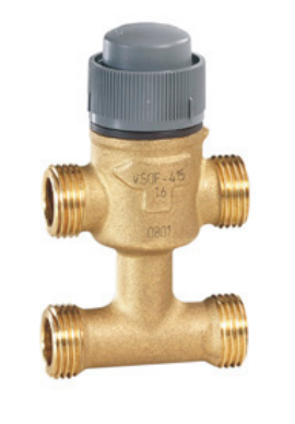 Echipamente de ventilatie si climatizare - Ventil 3 cai cu bypass alama Resideo - Centra (ex Honeywell), PN16 DN25 kvs 6.3 cursa 6.5mm filetat exterior G 1 1/4"