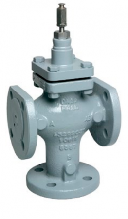 Automatizari si elemente de automatizare - Ventil 3 cai Resideo-Centra, flanşe PN25/40 220grdC 20mm DN15 kvs4