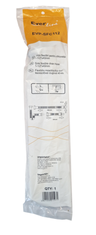 Ventil cu dop + sifon flexibil pentru chiuveta Ermetiq 1.1/2 (40) [2]