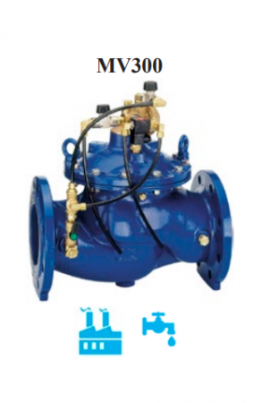 Automatizari si elemente de automatizare - Ventil electromagnetic cu pilot 24Vca Resideo - Braukmann (ex Honeywell), PN16 DN150 normal deschis