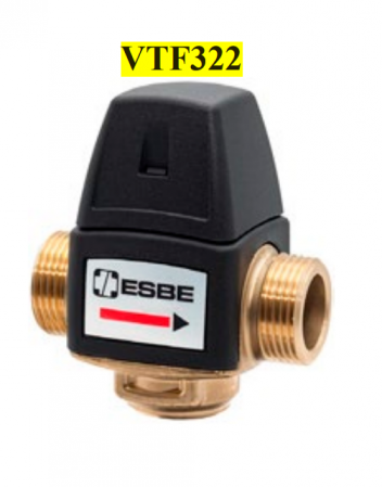 Automatizari si elemente de automatizare - Ventil termostatic de limitare a debitului ESBE, pentru circuitele cu pompa de recirculare a ACM, temperatura inchidere 55°C, kvs1,8 racorduri FE G3/4”