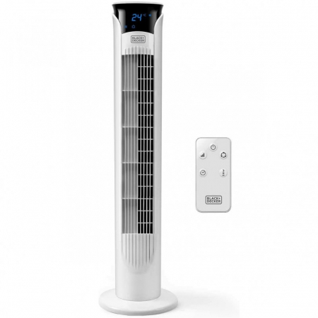 Aer conditionat mobil - Ventilator turn alb Black+Decker 81 cm 45 W